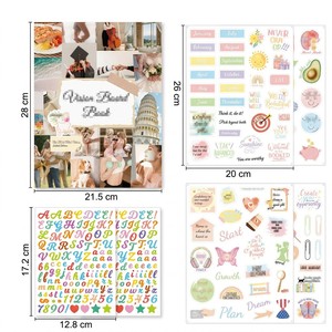 Original Design ZS-PC0075 Vision Board DIY <b>Scrapbook</b> Kit Mindfulness Journal for Female Empowerment Online Retailers - Product Image 3