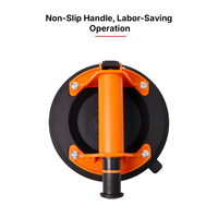TOPSUMWAY Juego de ventosas de vacío manuales de grado industrial de 20 cm con fuerza de succión de 200 kg y estuche de plástico, modelo TW-XP2002