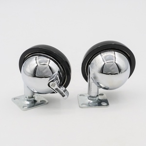 Swivel top platte möbel <span class=keywords><strong>caster</strong></span> rad flache platte zink-legierung <span class=keywords><strong>ball</strong></span> <span class=keywords><strong>caster</strong></span> - Product Image 1