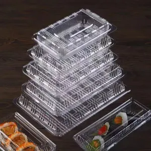 PET-Lebensmittelqualität zum Mitnehmen Kunststoff Sushi Boot Sushi-Verpackungsbox Sushi-Tablett Behälter