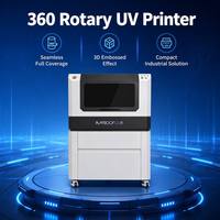 Impresora UV Digital de Alta Velocidad Baysoon I3200HD, Impresora UV Cilíndrica Rotativa de 360 Grados para Botellas y Vasos