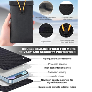 Bolsa Faraday <span class=keywords><strong>para</strong></span> Bloqueo de Señales, Funda Protectora Anti-Radiación y Anti-Robo <span class=keywords><strong>para</strong></span> Teléfono, Llaves de Coche, Protección RFID, Almacenamiento - Product Image 4