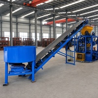 Machine à fabriquer des blocs de béton QT4-24 certifiée CE, pour pavés creux, bordures et briques, moule gratuit, multi-styles, conception personnalisée