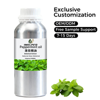 Huile essentielle de menthe poivrée pure, huile végétale naturelle pour diffuseur d'aromathérapie et fabrication de cosmétiques
