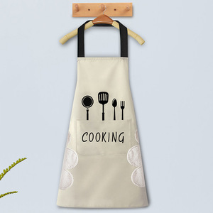 Cooking Apron Black Green <b>PVC</b> Waterproof Oil Proof With Cutlery Design <b>Plus</b> <b>Size</b> Daily Use - Product Image 5