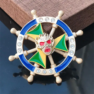 Nuevo DISEÑO DE TIMÓN Metal <span class=keywords><strong>Fidget</strong></span> Spinners Juguetes Doble capa Dedo Aleación de zinc Colorido Mano <span class=keywords><strong>Spinner</strong></span> Metal Mano <span class=keywords><strong>Fidget</strong></span> <span class=keywords><strong>Spinner</strong></span> - Product Image 2