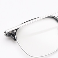 Lunettes de vue rétro classiques à verres transparents pour hommes et femmes, monture de lunettes vintage en demi-métal, design tendance
