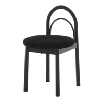 Ensemble de 2 tabourets de bar avec structure en métal noir, chaise de salle à manger au design moderne pour la maison