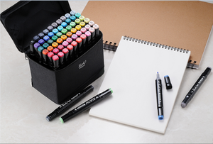 ปากกาแอลกอฮอล์คุณภาพสูง สต็อกใหม่ แห้งเร็ว พร้อมกระเป๋าผ้าแคนวาส ปากกาเมจิกแอลกอฮอล์แบบถาวรสำหรับวาดภาพ - Product Image 3