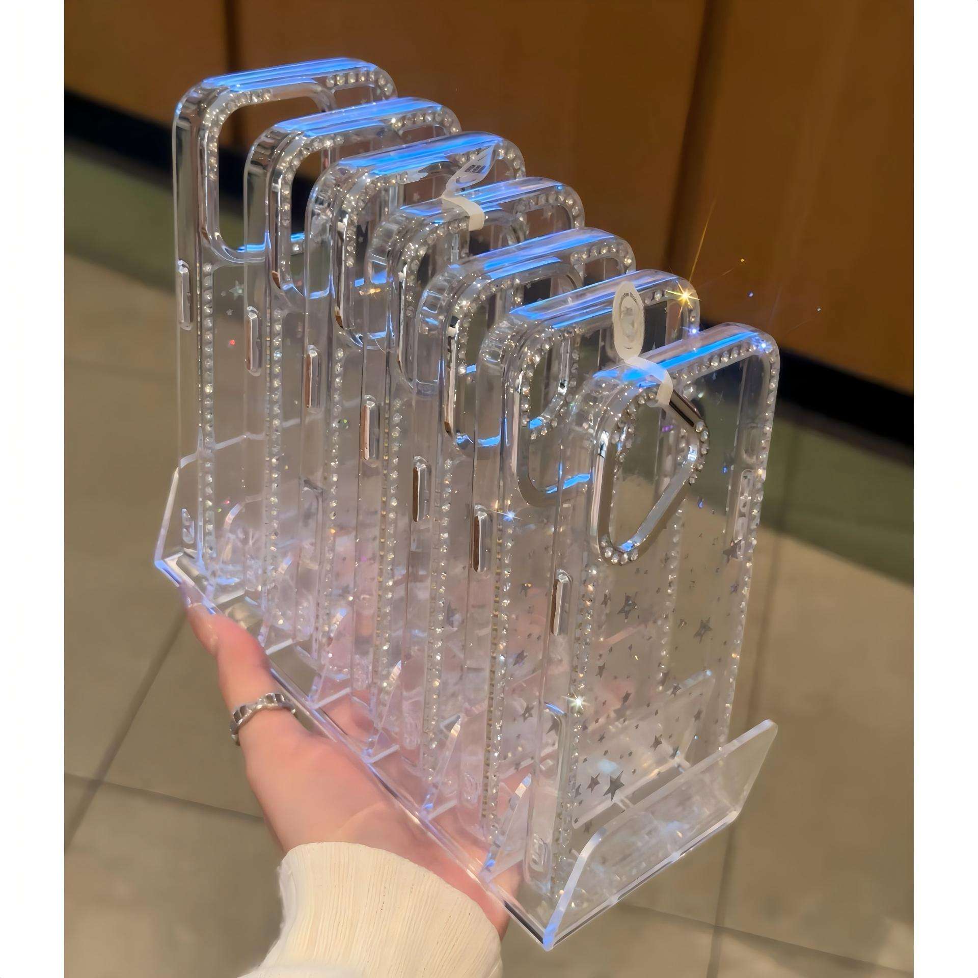 [เลเซอร์สตาร์กลิตเตอร์] กรอบเพชรชุบไฟฟ้า - รูใหญ่