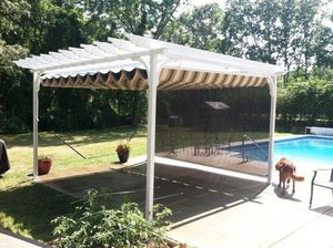 TOMA ultime sans entretien <span class=keywords><strong>Mini</strong></span> Grange cour extérieure <span class=keywords><strong>Pergola</strong></span> espace avec structures d'ombrage rétractables choix de tissu - Product Image 6