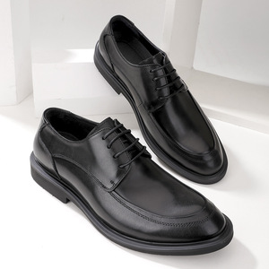 Factory Direct Sales Large Size Men's Business Formal Leather Shoes Lace-up First Layer Cowhide Shoes Wedding Shoes - Product Image 2