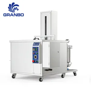 264L industrial ultrasonic cleaning machine with lifting device and filtration function, used for cleaning automotive parts