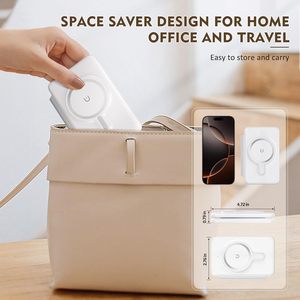 <span class=keywords><strong>Chargeur</strong></span> Magnétique Sans Fil 3-en-1 : Station de Recharge de Voyage Pliable pour Appareils Apple (iPhone 12-17 <span class=keywords><strong>Pro</strong></span> Max, iPad, Apple Watch, <span class=keywords><strong>AirPods</strong></span>) - Product Image 6