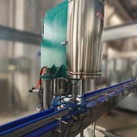 Machine de remplissage et de sertissage automatique de canettes de boissons à 12 buses, 2000 BPH, 220V/380V, en acier inoxydable 304, facile à utiliser, certifiée CE