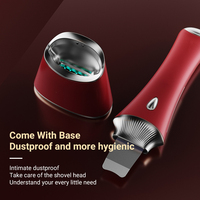 Spatule à ultrasons pour le visage EMS Machine à éplucher la peau à usage domestique Machine de beauté pour soins de la peau Dissolvant de points noirs Épurateur de peau à ultrasons pour le visage