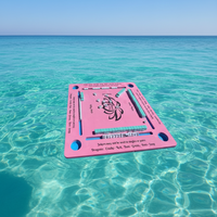 Table de jeu de mahjong et de dominos pliable et portable en caoutchouc, moderne et personnalisée, pour bord de piscine, écologique, durable, résistante à l'eau, pour 4 joueurs