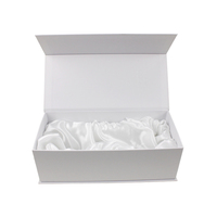 Boîte en papier magnétique rigide de luxe avec fermeture blanche, Logo imprimé, emballage de chaussures, boîte-cadeau magnétique