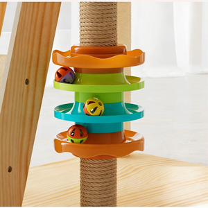 Venta al por mayor: Torre de juegos para gatos moderna con cama, jaula, casa de madera y cápsula espacial, con soporte de pata de gato - Product Image 3