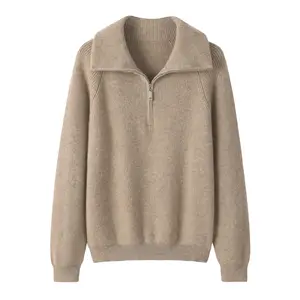 Best Quality factory Custom OEM & ODM Women sweater 100%cashmere turtle neck knit sweater