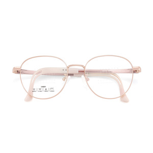 Monturas de gafas redondas retro de metal 34889, montura completa, lentes acrílicas, antideslizantes, unisex, para adolescentes y niños - Product Image 1