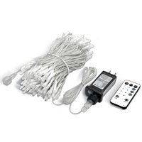 Luces LED RGB para Cortina, 3x3M, Impermeables IP65, Guirnalda de Luces para Decoración de Navidad, Bodas y Fiestas