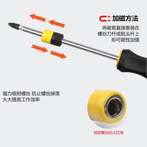 Jeu de tournevis multifonctionnel à long manche avec adaptateur de positionnement de bobine magnétique - Product Image 5