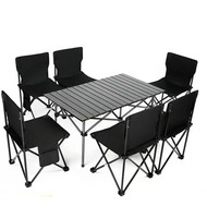 Mobilier d'extérieur chaise de camping table et chaises en fer pour randonnée et randonnée table pliante touristique portable ensemble de chaises de camping
