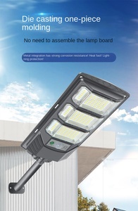 50W 100W Solar Wall Lamp Smart <b>Light</b> Control Waterproof Wall Lamps Outdoor Remote Control LED Night <b>Light</b> With Timing - Product Image 3