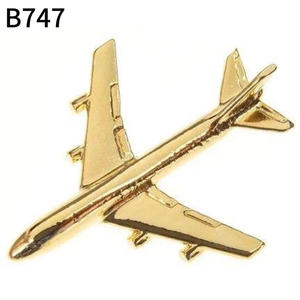 3Dメタル飛行機ピンバッジ金メッキエナメルブローチお土産ギフトキャストテクニック - Product Image 4