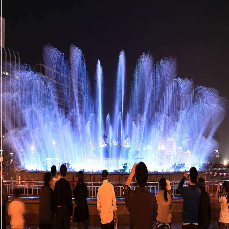 Outdoor Decorative Music Dancing Fountain Programmable RGB Light Water Fountain for Park Landscape Project