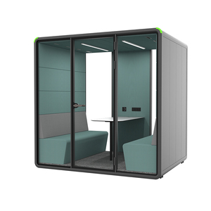 Acoustic Silent Pod Large Size Office Furniture Interview Glass Room Meeting Reception Room <strong>Cubicles</strong> Office <strong>Phone</strong> Calling <strong>Booth</strong> - Product Image 1