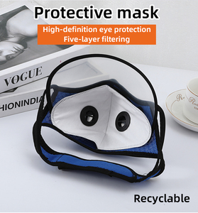 <span class=keywords><strong>Masque</strong></span> de protection respirant réutilisable anti-poussière avec filtre à air pour vélo de montagne - Product Image 4