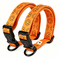 Ensemble collier et laisse pour chien personnalisés en gros, impression sur mesure avec étiquette et poignées rembourrées