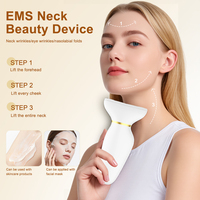 Appareil de beauté pour le cou haute performance à 4 modes, rechargeable, machine de massage du visage et du cou, outil de soin de la peau portable