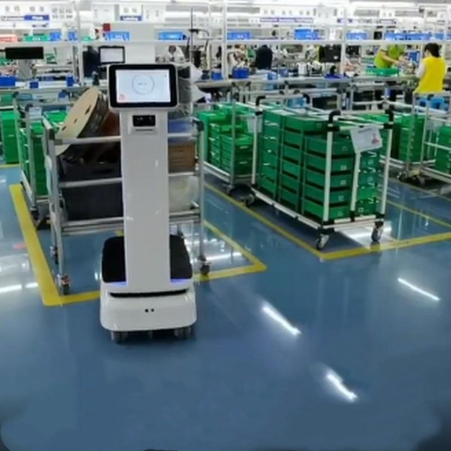 Factory Delivery Price Industrial Robot AMR 1.2 Ton Intelligent Industrial Mobile Chassis Robot Commercial Delivery Robots