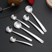 Mini-cuillère en acier inoxydable 304, compatible lave-vaisselle, pour la cuisine, le sel, le café, la préparation de boissons, la table