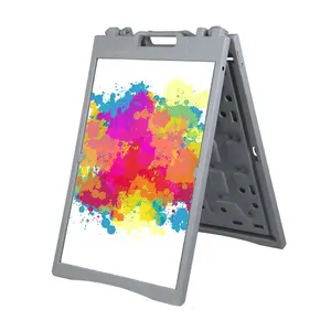 Wholesale Cheap Customizable Plastic Advertising Double Sided A-board Poster Holder Pavement Sign A Frame Sign