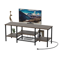 Meubles de télévision mobiles au design moderne Pieds de bureau en bois fabriqués en usine Maison salon Bureau Unité de télévision Table de rangement pour chambre à coucher
