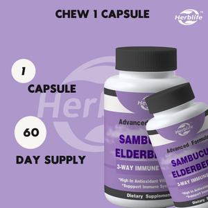 Cápsulas de Saúco Personalizables en Oferta - Saúco Negro (Sambucus nigra) con Vitamina C - Vitaminas de Apoyo Inmunológico para Mujeres y Hombres - Product Image 5