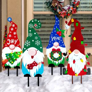 Lot de 6 Décorations de Jardin en Métal pour Halloween et Noël : Gnomes et Grappes de Vigne pour Décoration de Jardin et de Cour - Product Image 2