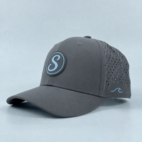 Casquette respirante à 5/6 panneaux découpée au laser, en nylon, pour le sport, avec logo personnalisé, ODM OEM