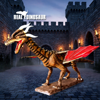 Modèles Animatronic Statue de dragon occidental réaliste personnalisée