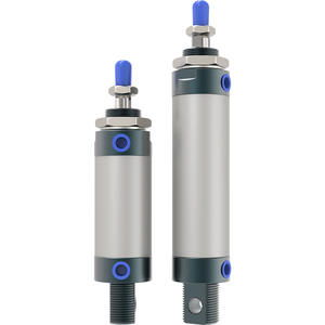 Mini Cilindro de Acero Inoxidable DDE, Cilindro de Pistón de Aleación de Aluminio con Motor y Bomba MAL16/20/25/32/40*25X50, Nueva Estructura - Product Image 1