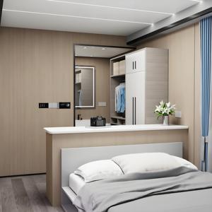 บ้านแคปซูลเคลื่อนที่สำหรับโรงแรม, บ้านสำเร็จรูปภาชนะอลูมิเนียมแคปซูลแบบแยกส่วน - Product Image 4