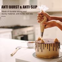 Ensemble de pochettes et embouts en plastique jetables avec 3 grattoirs à gâteaux, 2 coupleurs, 2 attaches pour sacs-Fournitures de décoration de pâtisserie simples