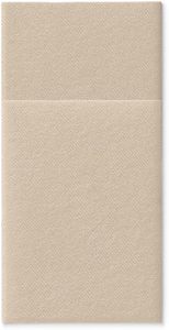 Serviettes de table jetables 1 pli, absorbantes, effet lin, pour mariages, réceptions, fêtes, salles de bain, avec logo personnalisé, en Airlaid - Product Image 4