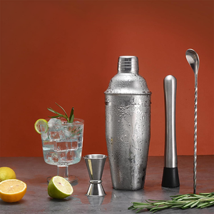 Ensemble de shaker à cocktails 2026, bar, mixologie, shaker à martini de 24 oz avec passoire, pilon, doseur, cuillère à mélanger, outils pour margarita - Product Image 5