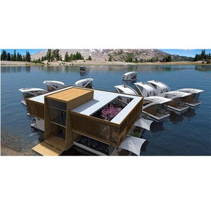 Maison moderne, bateau modulaire, hôtel préfabriqué, petite maison, bateau flottant, cabanes flottantes, hôtel, station d'accueil, bateau Mobile, maison - Product Image 2