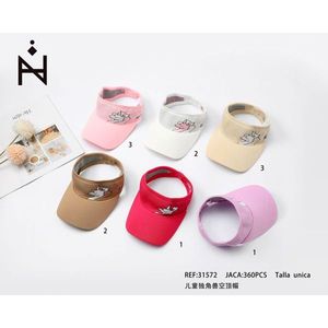 Cappello con visiera a forma di unicorno per bambini, taglia unica, per protezione solare e uso all'aperto - Product Image 1